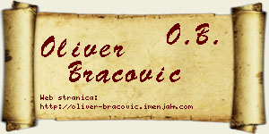 Oliver Bracović vizit kartica